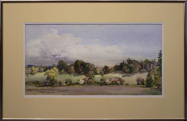 Дьюкейн Элла Мари, Лэмплоу Огастес Осборн, Линас-Грэй Джон Абернети, Вард Кирилл, Палмер Гарольд Саттон, Пайн Томас, Ханнафорд Чарльз Эдвард. Лот из шестнадцати акварелей